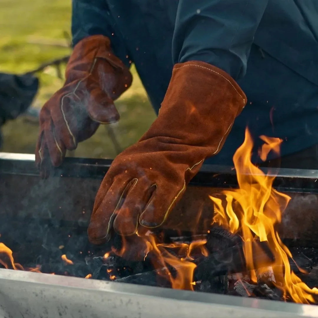 leather grill gloves - MEAT MATE