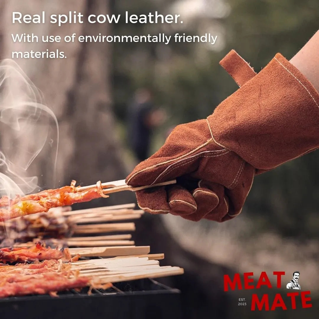 Leather Grill Gloves - MeatMate