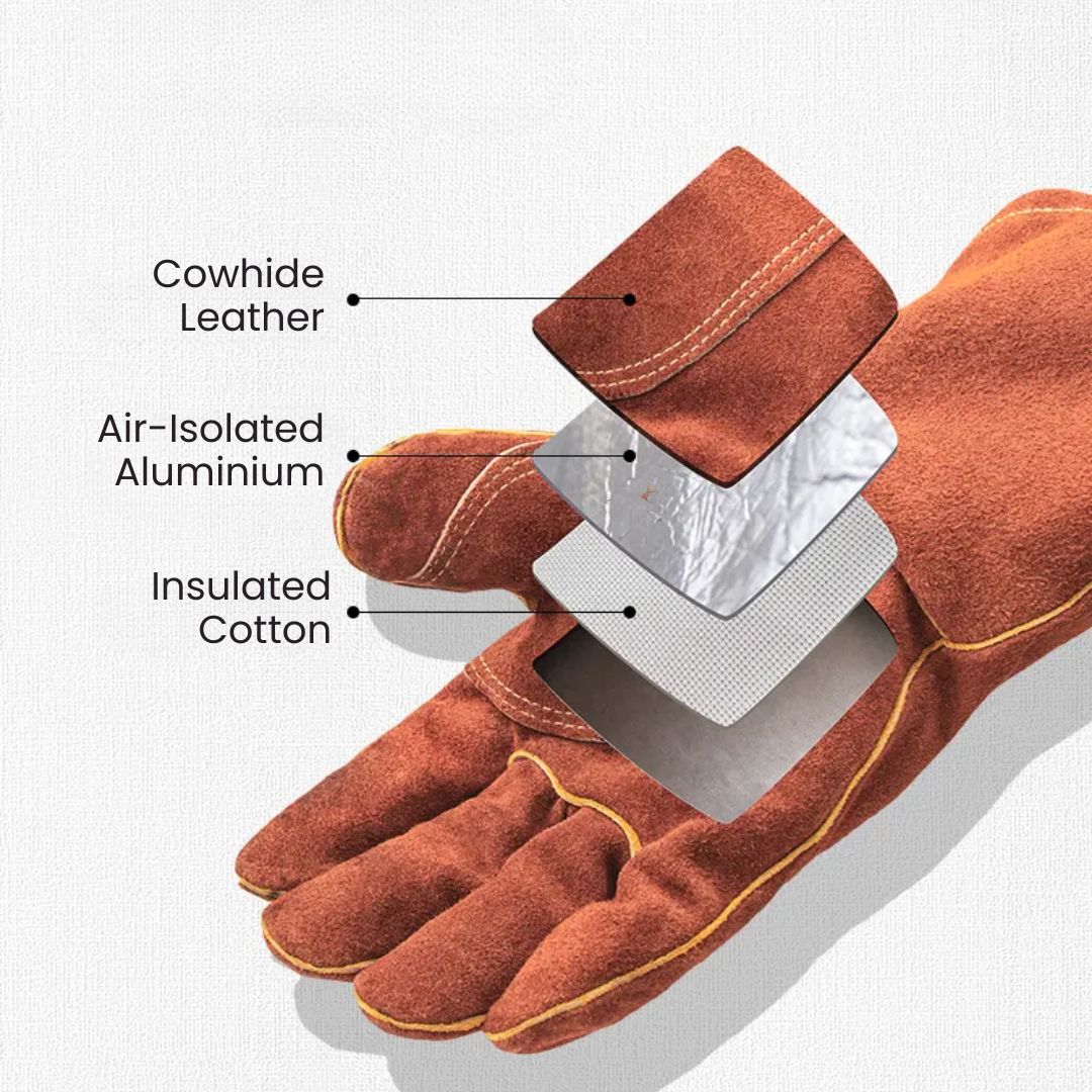 leather grill gloves - MEAT MATE