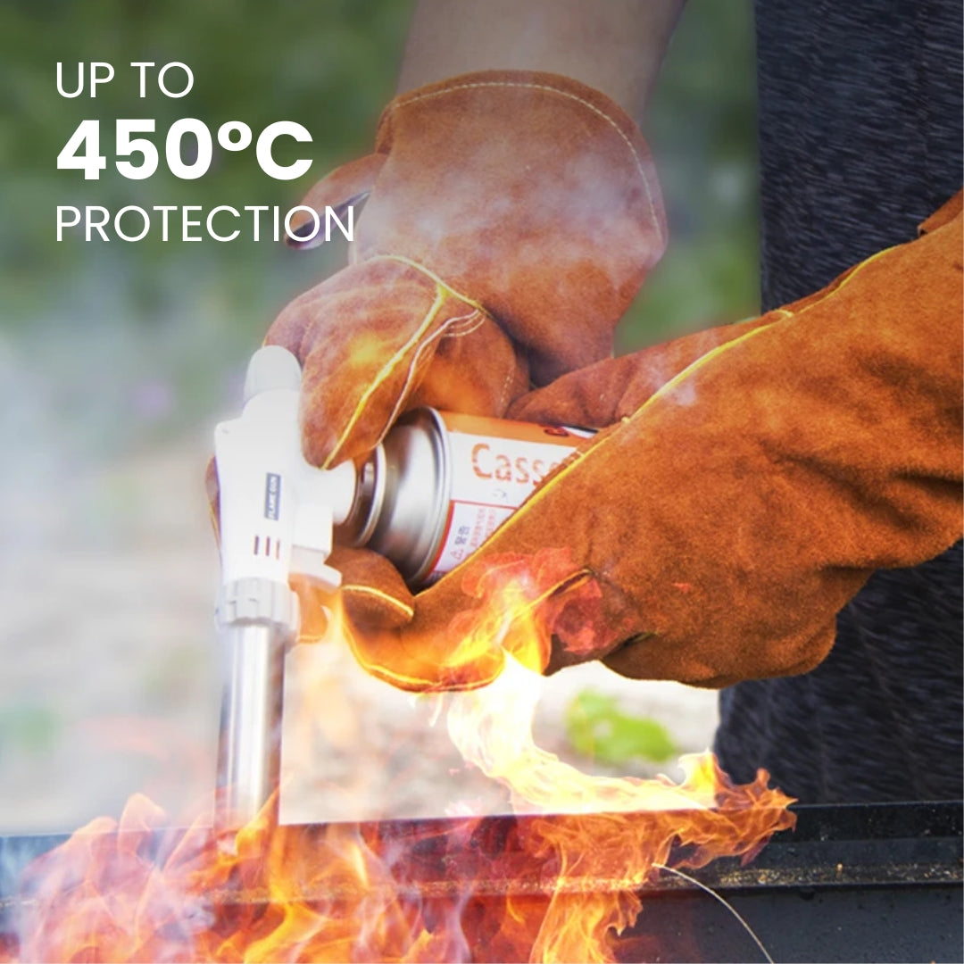 leather grill gloves - MEAT MATE