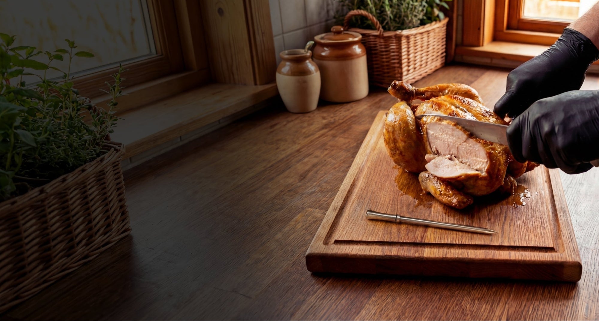 A meat thermometer with wireless freedom